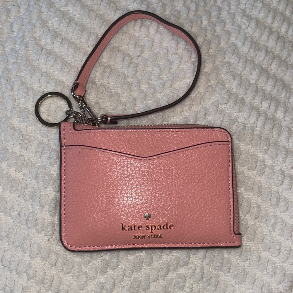 Kate Spade Blush Pink Card Holder with Strap